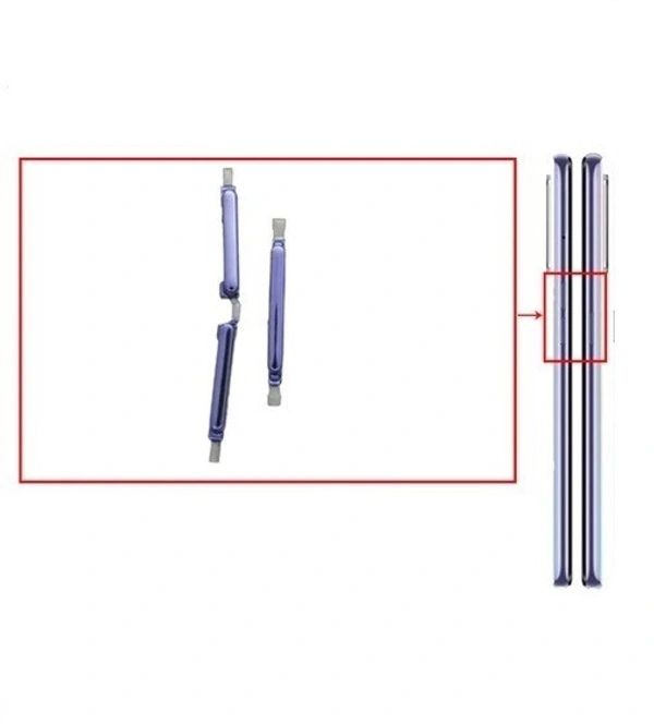 For Oppo Reno 6 4G  External Side Power On Off Volume Outer Rubber Key Button