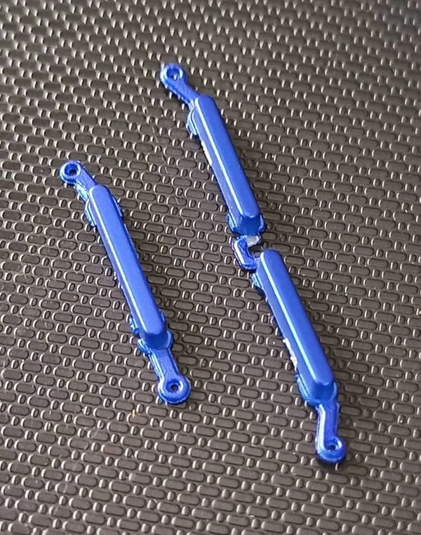 For Oppo Realme 5 Pro Side Power On Off Volume Key Outer Rubber Body Button (Blue)