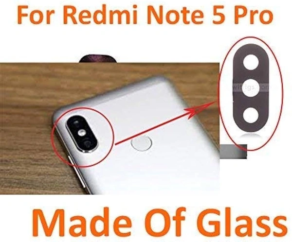 For Mi Redmi Note 5 Pro Back Main Rear Camera Lens Glass Part