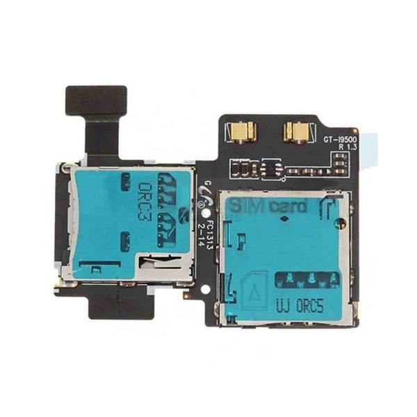 For Samsung S4 GT-i9500 Sim Card Reader SD Memory Slot Tray Holder Flex
