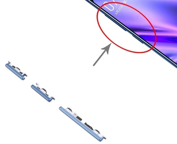 For Vivo V17 Pro Side Power On Off Volume Key Switch Outer Button External Part