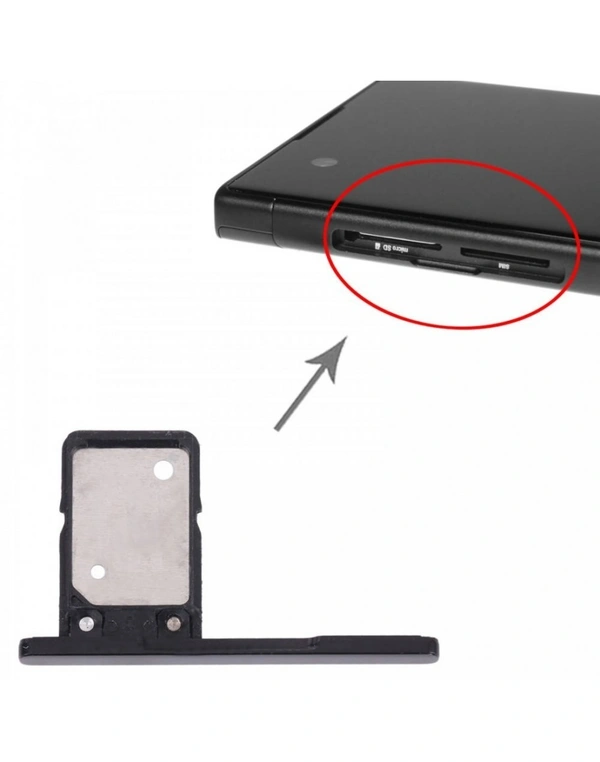 For Sony Xperia XA1 Ultra / Xperia XA1 Sim Card Tray Holder Sim Tray Slot (Black)