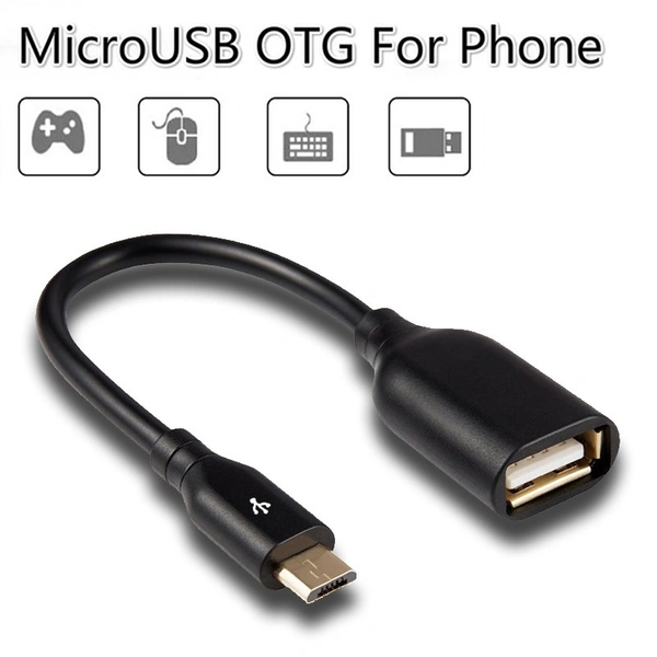 OTG Adapter Micro USB V8 Port to USB Cable , Data Input , Keyboard Connection Android Mobiles
