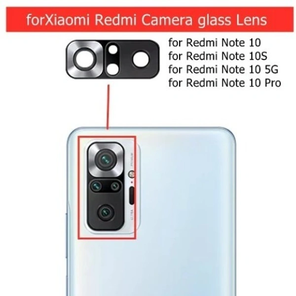 For Xiaomi Redmi Note 10 Back Camera Lens Glass Replacement (Real Glass NOT Plastic)