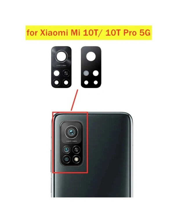 For Xiaomi MI10T / 10T Pro 5G Back Camera Lens Glass Replacement (Real Glass NOT Plastic)