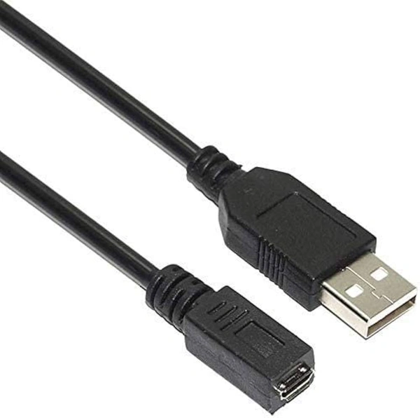 Micro USB Female to USB Male Cable for OTG Morpho 1300 E2, E3, Fingerprint Scanner OTG Cable - Black