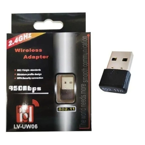 Adaptor Mini Wifi USB Wireless 2.4ghz 950 Mbps | USB Dongle Terabyte