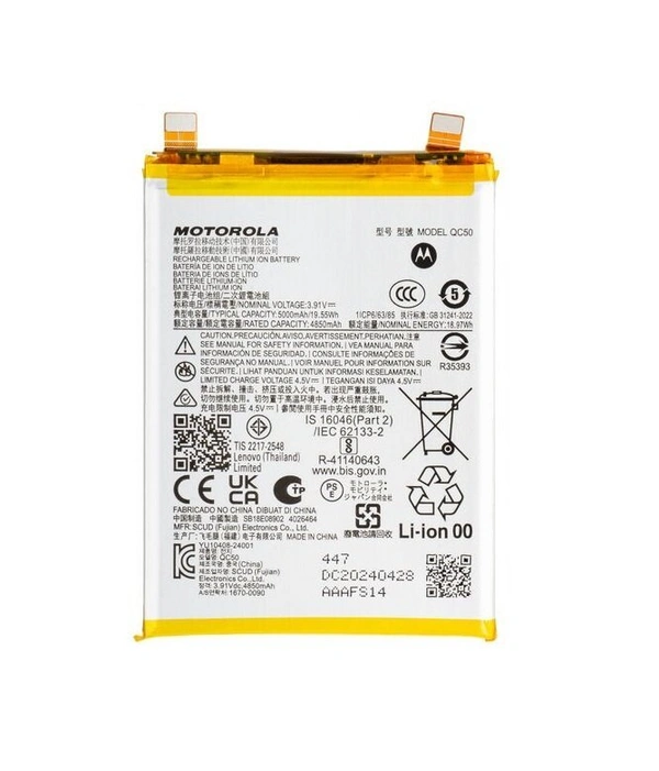 For Motorola Edge 50 Fusion QC50 OEM  Battery Full Cell 5000mAh Battary 