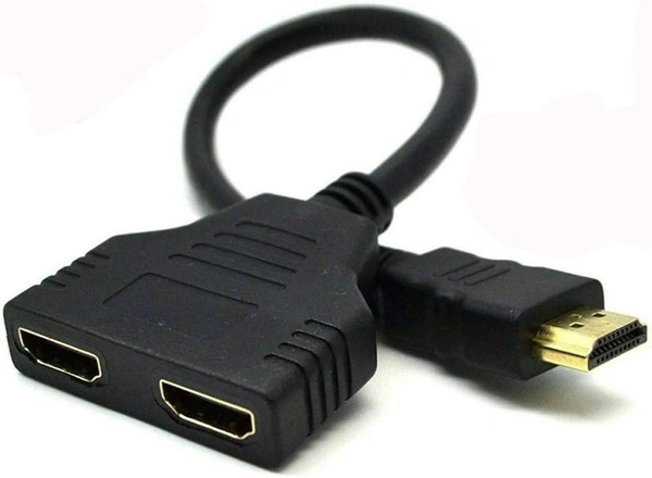 HDMI Male to Dual HDMI Female Adapter Cable , 1 HDMI male to 2 HDMI Female 