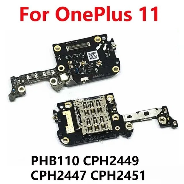 OnePlus For OnePlus 11 5G Sim Card Tray Reader Slot Socket Connector Microphone Sub Board Flex
