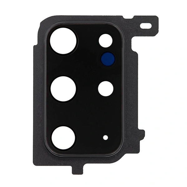 For Samsung Galaxy S20 Plus S20+ Rear Back Camera Glass Lens Replacement w/Frame Black