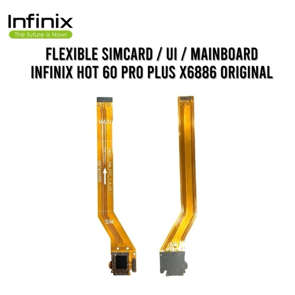 Infinix For Infinix Hot 60 Pro Plus X6886 Sim Card Reader Sim Jack LCD Flex Cable