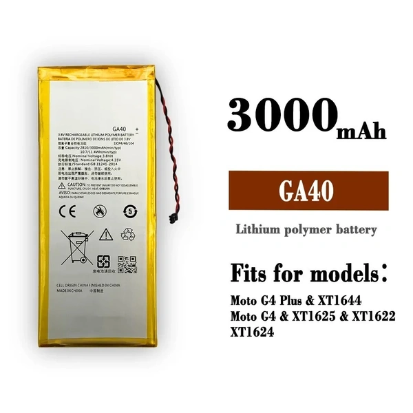 Motorola For Motorola Moto G4 / G4 Plus , GA40 Battery (3000mAh) 100% NEW