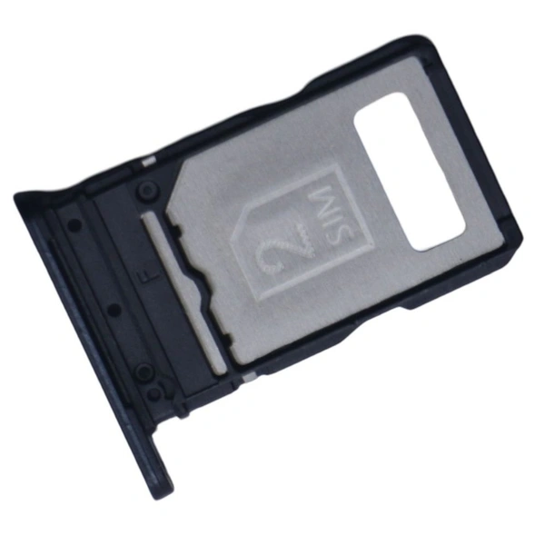 For Motorola Moto Edge 40 Dual Sim Card Tray Reader Holder Black