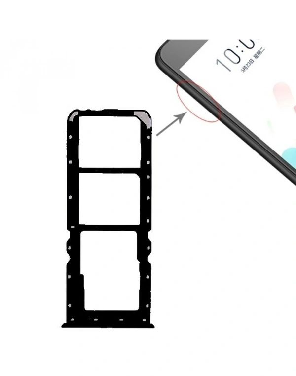 For Realme Narzo 30 SIM Card Tray Slot Sim Outer Holder Adapter Socket