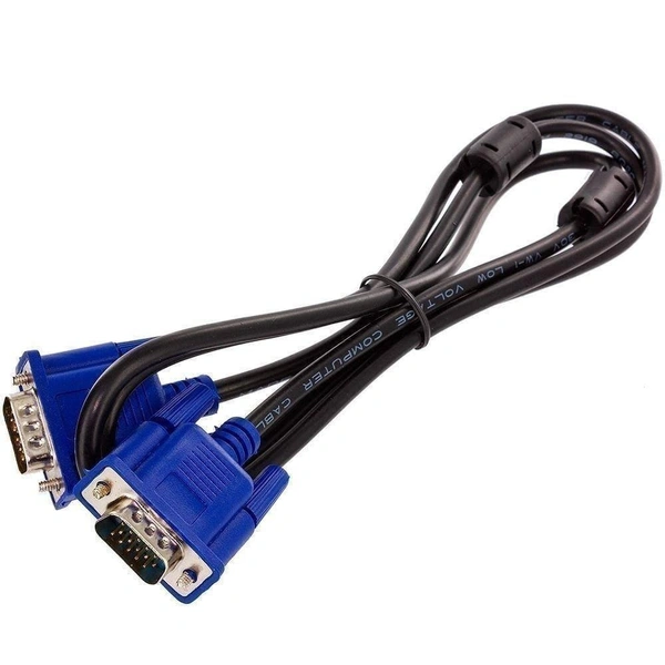 VGA Male to Male Connection Data Cable , PC , Monitor , Projector , LCD LED 1.5M