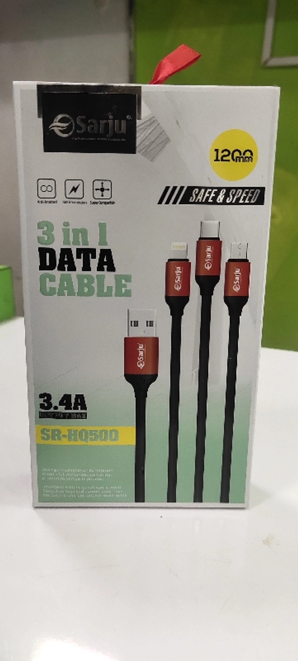 Sarji 3in 1 Data Cable