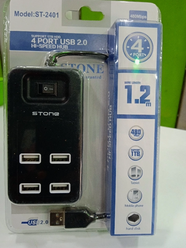 4PORT USB 2.0 HI SPEED HUB 1.2 m Model ST-2401