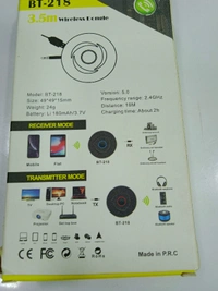 Audio Received Transmitter 3.5m Wireless Dongle BT-218