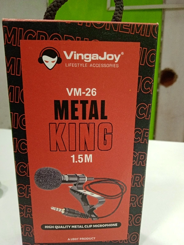 High Quality Metal Clip Microphone VM-26 METAL KING 1.5M