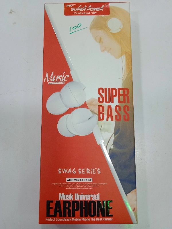 Super Power Head Set Super Bass - black