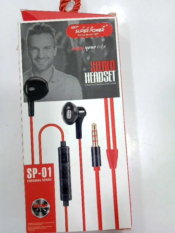 Super Power Head Set Sp_ 01 - Red