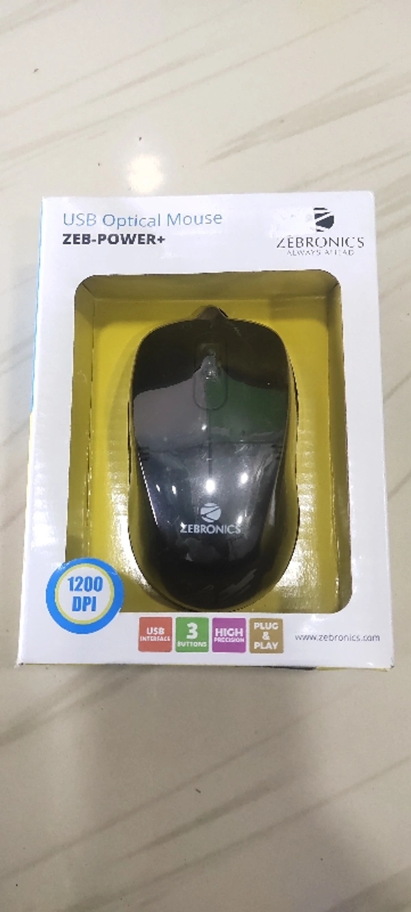 Zibronic USB Optical Mouse Power+