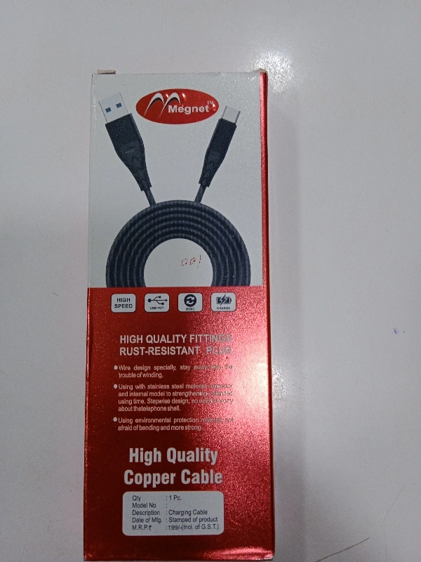 Megnet Type C Data Cable
