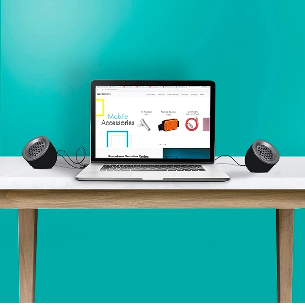 Zebronics Zeb-Pluto 2.0 Multimedia Speaker with Aux Connectivity,USB Powered and Volume Control