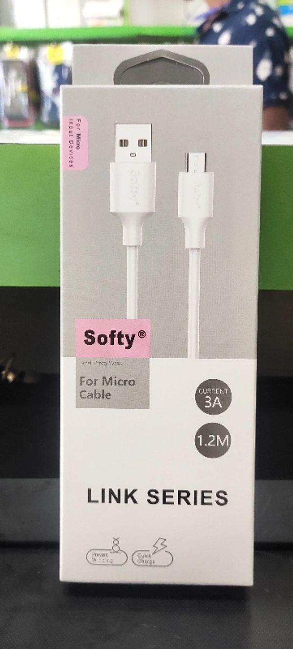 Softy Micro V8 Cable 3A 1.2 M