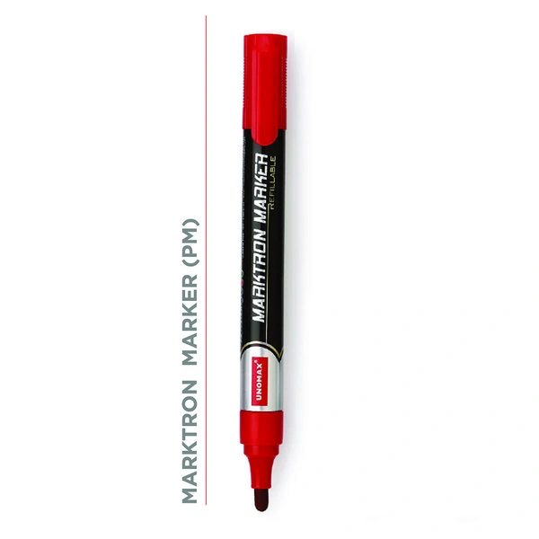 Unomax Marktron Permanent Marker Red 1U