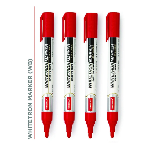 Unomax Whitetron Whiteboard Marker Red 10 Set