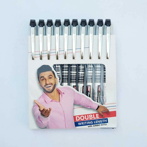 Flair Marathon Ball Pen Black 10 Set