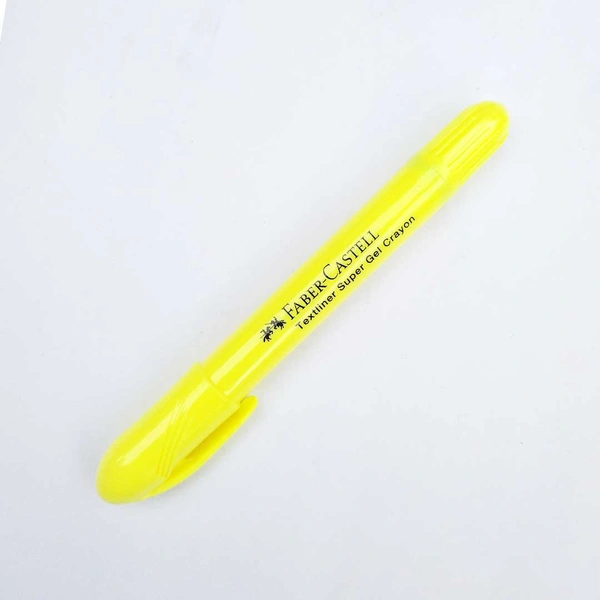 Faber Castell Textliner Super Gel Crayons Yellow 1U