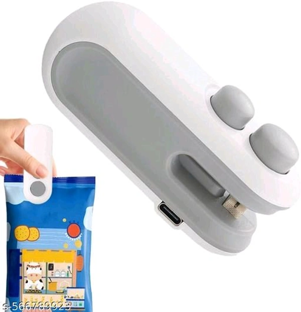 Portable Mini Sealing Machine - Fab Innovation - Wireless - Rechargeable  - White, Free Size