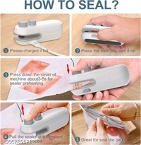 Portable Mini Sealing Machine - Fab Innovation - Wireless - Rechargeable  - White, Free Size