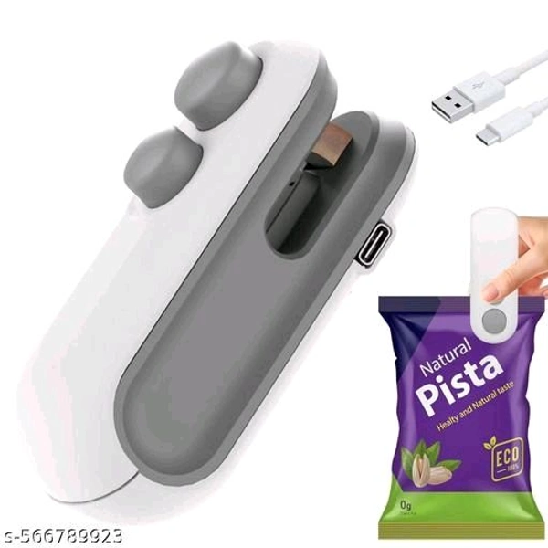 Portable Mini Sealing Machine - Fab Innovation - Wireless - Rechargeable  - White, Free Size