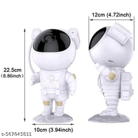 Astronaut Galaxy Projector with Remote Control - 360° Adjustable Timer Kids Astronaut Nebula Night Light, for Gifts,Baby Adults Bedroom, Gaming Room, Home and Party (Corded Electric) - White, Free Size