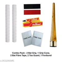 2 White Bat Grips, 2 Fibre Tapes 5 inch, 2 Toe Guards, 1 Gripper Cone, 1 Adhesive (Pack of 8)
Name: 2 White Bat Grips, 2 Fibre Tapes 5 inch, 2 Toe Guards, 1 Gripper Cone, 1 Adhesive (Pack of 8)