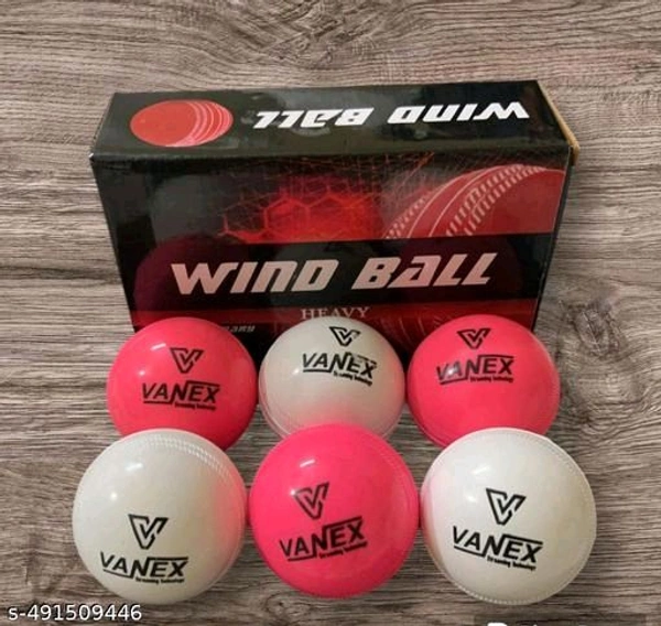 Pack of 6 cricket wind balls