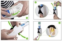 Automatic Plastic Toothpaste Dispenser with 5 Toothbrush Holder Colorful