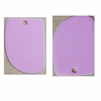 3pcs/Set Plastic Dough Bench Scraper Cake Cutter, Chopper, Smoother Icing Fondant Cake Decorating Pastry Baking Tool (Color May Vary) - LAX29R10S1