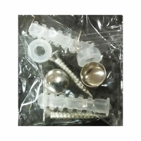 4 Pin chrome/glossy Cloth hanger, wall door hooks rail for hanging clothes, Bathroom towel hook set-1 Piece - LAX77R12S1