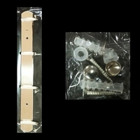 4 Pin chrome/glossy Cloth hanger, wall door hooks rail for hanging clothes, Bathroom towel hook set-1 Piece - LAX77R12S1