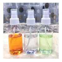 100 ml Empty Plastic Transparent Refillable Fine Mist Spray Bottle, Set of 3 Pieces, White - LAX144R19S1