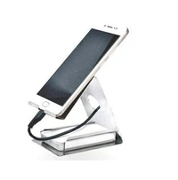 2 in 1 Stainless Steel Card Holder & Mobile Holder Stand for All Kind of Mobiles & Tablets - AO6R6S1