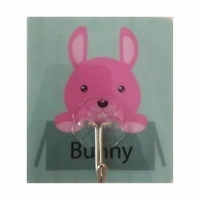 4 Pcs Foremost 513 Cartoon Transparent Reusable Wall Hooks,For Home Decor Holders - A145LXR10S1