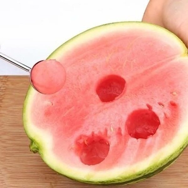 2 in 1 Watermelon Scoop with Fruit Carving Knife, Multi-Function Kitchen Tool - 1 Piece - LK5R18S2