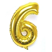 16 Inch Parrot Birthday Party Foil Balloon Number - 6 (Fills With Air or Helium) - RPS1fR21S3