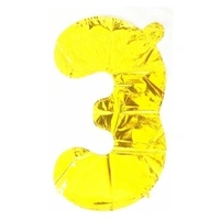 16 Inch Parrot Birthday Party Foil Balloon Number - 3 (Fills With Air or Helium) - RPS1cR21S3